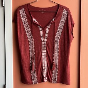Caslon Boho Stitched Top
